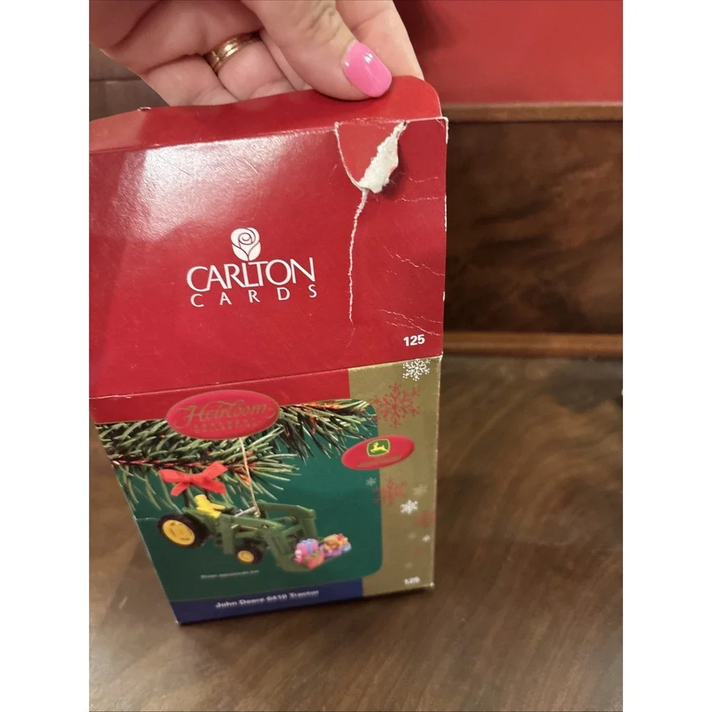 Carlton Cards Heirloom John Deere 6410‎ Tractor Christmas Ornament